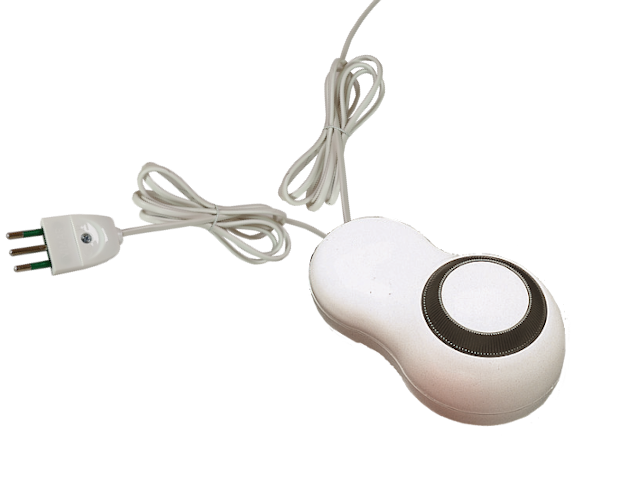 TE6536B - Dimmer da pavimento Rotativo 100-500W/230V Resistivo Bianco cavo+spina